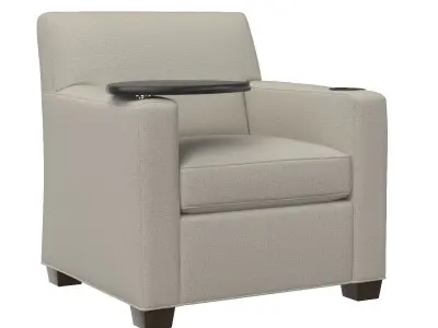 Lounge Chair With Tablet Cupholder 3D model