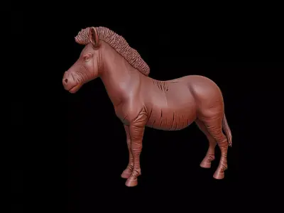 Zebra Animal Sculpture 3D print model purchase