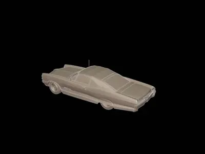 pontiac bonneville 1966  3D print model
