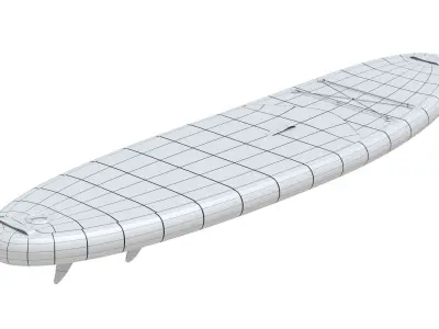 Stand Up Paddle Board 3D model