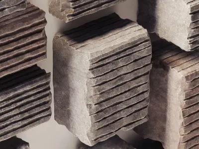 Slab decor hole facture n1 3D model