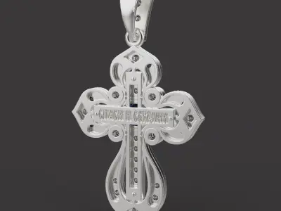 Cross Pendant 66782 3D print model