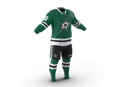 Hockey Clothes Dallas Stars 3D model