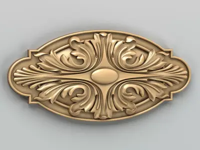 Round rosette 013 3D model