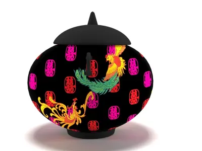 Chinese Jars Free 3D model