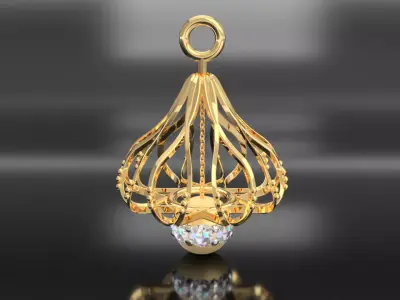 Pears Earring 3D print model