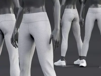 Nike Womens Tights 3D model