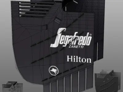 Mp4 30 rear wing Low-poly 3D model