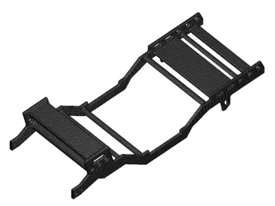 Steel Automotive Chassis Frame 3D print model