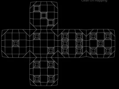 Red Playing Dice 3D model