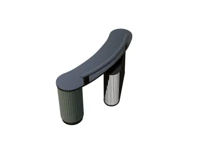 3D Decorative Table Model  Low-poly 3D model
