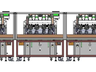 Motor welding line 3D model