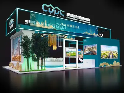 exhibition Low-poly 3D model 16