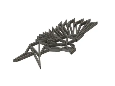 Geometric Eagle Wall Decor 3D print model