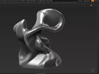 Modern Abstract Decorative sculpture 3d print model 31 3D print model
