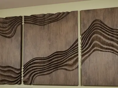 Wall Decoration Low-poly 3D model