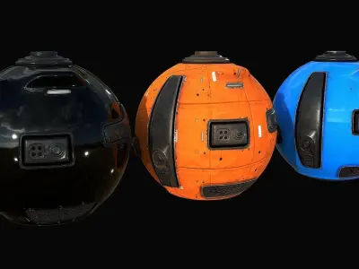 Sci-Fi Drone III Low-poly 3D model