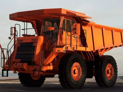 Truck Levo 779 ZBL - Unreal Engine Project Low-poly 3D model