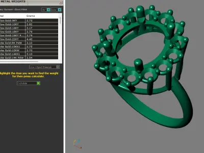 Rings for Women Womens Rings Stone Ring Ready STL 3DM Models  3D print model 12