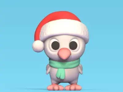 Xmas Dove 3D print model