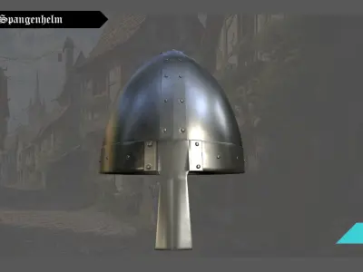 Nordic Spangenhelm - For Metahuman Low-poly 3D model
