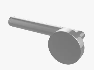 Metallic Modern Door Handle 3D model