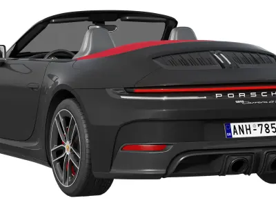 Porsche 911 Carrera GTS Cabriolet 2025 3D model