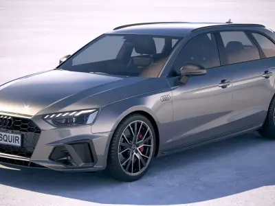 Audi A4 Avant S-line 2020 3D model