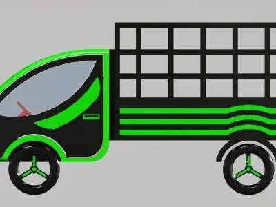 Cruzer L cargo truck Free 3D model