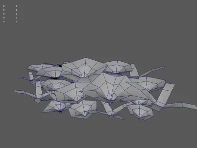 Realistic Leafy Plants and Weeds - High Quality Low-Poly Models Low-poly 3D model