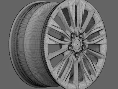 Kia Optima-K5-Rim-17-Inch-Type-2 Low-poly 3D model