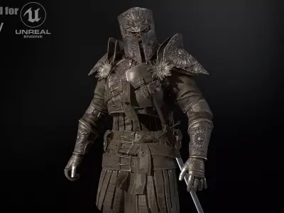 NPC Knight 8 Low-poly 3D model