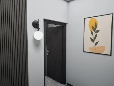3 BHK Apartment Interior with Assets DS2 Low-poly 3D model