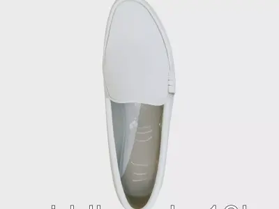 Soft Suede Moccasins with Traditional Stitching Low-poly 3D model