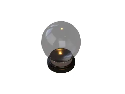 Crystal Ball V1 004 Low-poly 3D model