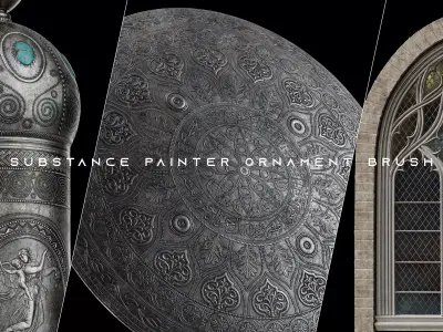 Ornament Path Tool brush -106 Ornament and Trim 3D model