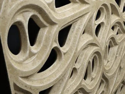 Paneling belonging to Carlisle Cathedral  1842 V4 3D model