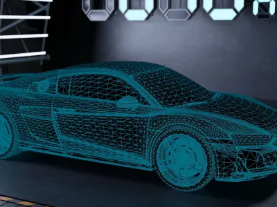 Audi R8 Realistic Unreal Engine 5 Game Ready 3D model