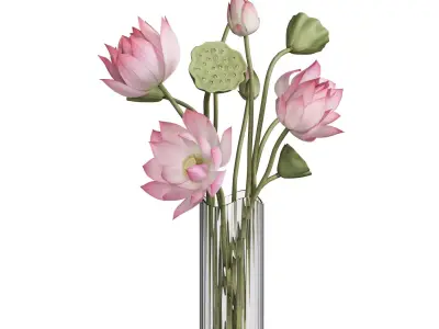 Flower In Vase 108 3D model