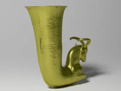 Achaemenid Ibex Rhyton Low-poly 3D model