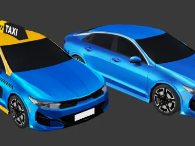 Kia Cerato Low-poly 3D model