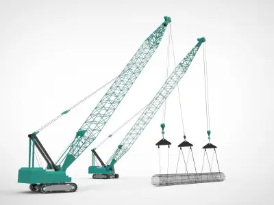 Crane Caisson 3D model