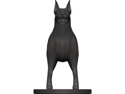 Doberman figurine 3D model