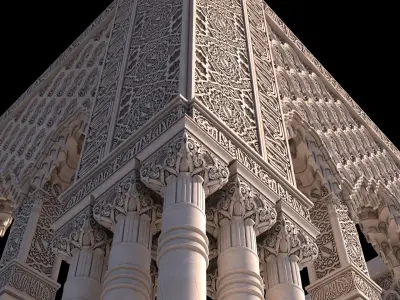 alhambra granada pavilion  3D model