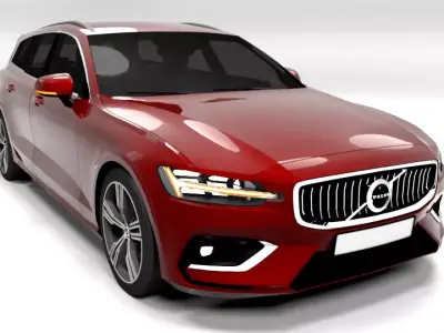 VOLVO V60 Low-poly 3D model