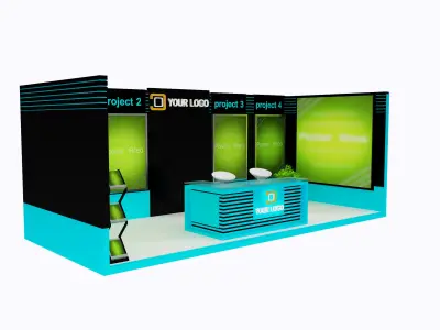 Booth Exhibition Stand a419c  3D model