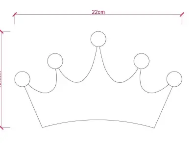 Crown Wall Decor Free 3D print model