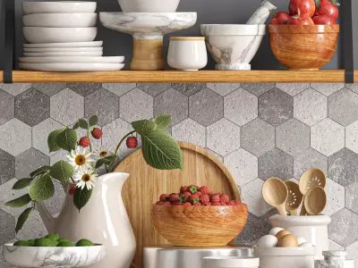 kitchen accessories014 3D model