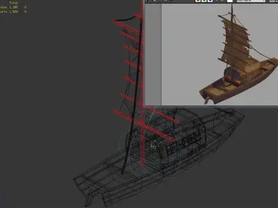 Game Crescent Crescent - Sailboat 03 3D model