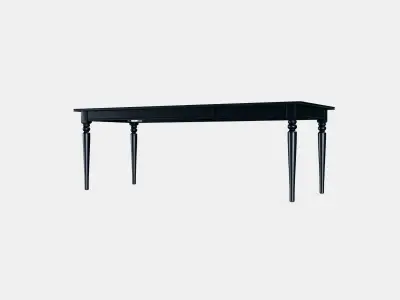 INGATORP Extendable table Low-poly 3D model